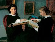 Henri Fantin-Latour The Two Sisters painting